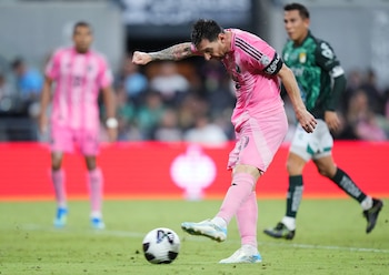 Messi en su regreso al Inter Miami