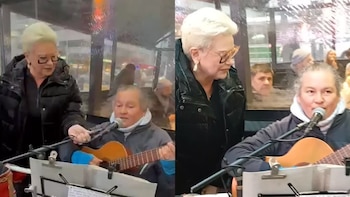 El emotivo encuentro de Carmen Barbieri con una artista callejera en plena calle Corrientes: “Te vi a vos y paré”