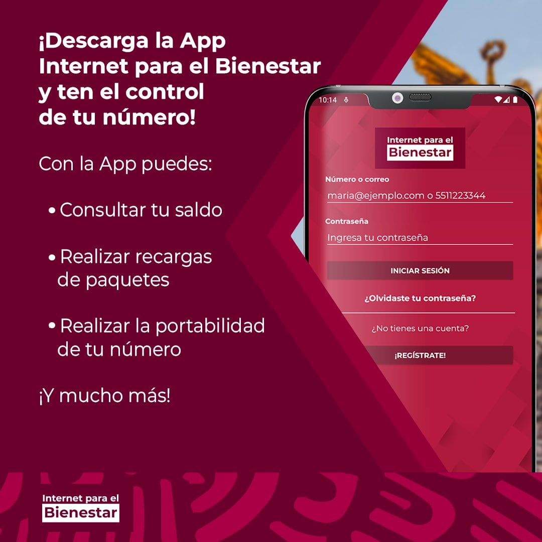 La aplicación móvil brinda mayor control sobre los recursos, ya que alerta sobre cualquier operación registrada. Foto: X/IPBienestar