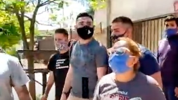 Un grupo de víctimas en