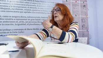 Miler en el stand de