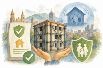 La propuesta plantea eximir pagos por licencias y dar rebajas escalonadas durante una década a dueños de inmuebles antiguos que certifiquen intervenciones para mejorar la resistencia ante temblores - crédito Imagen Ilustrativa Infobae