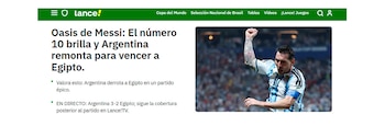La portada de Lance! en Brasil