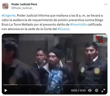 Fiscalía solicita 9 meses de