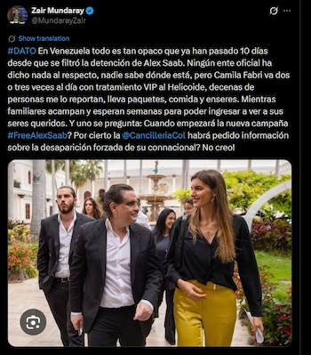 La posible detención de Alex