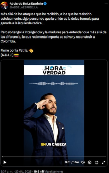 Abelardo de la Espriella pide