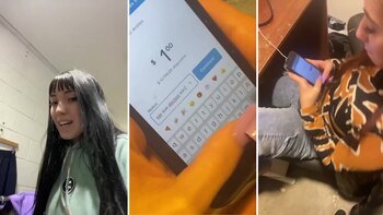 La chica no podía creer