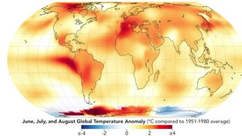 Septiembre de 2023 registró un aumento de temperatura global sin precedentes, superando por 0,5 grados Celsius al récord anterior de 2020 (Europa Press)