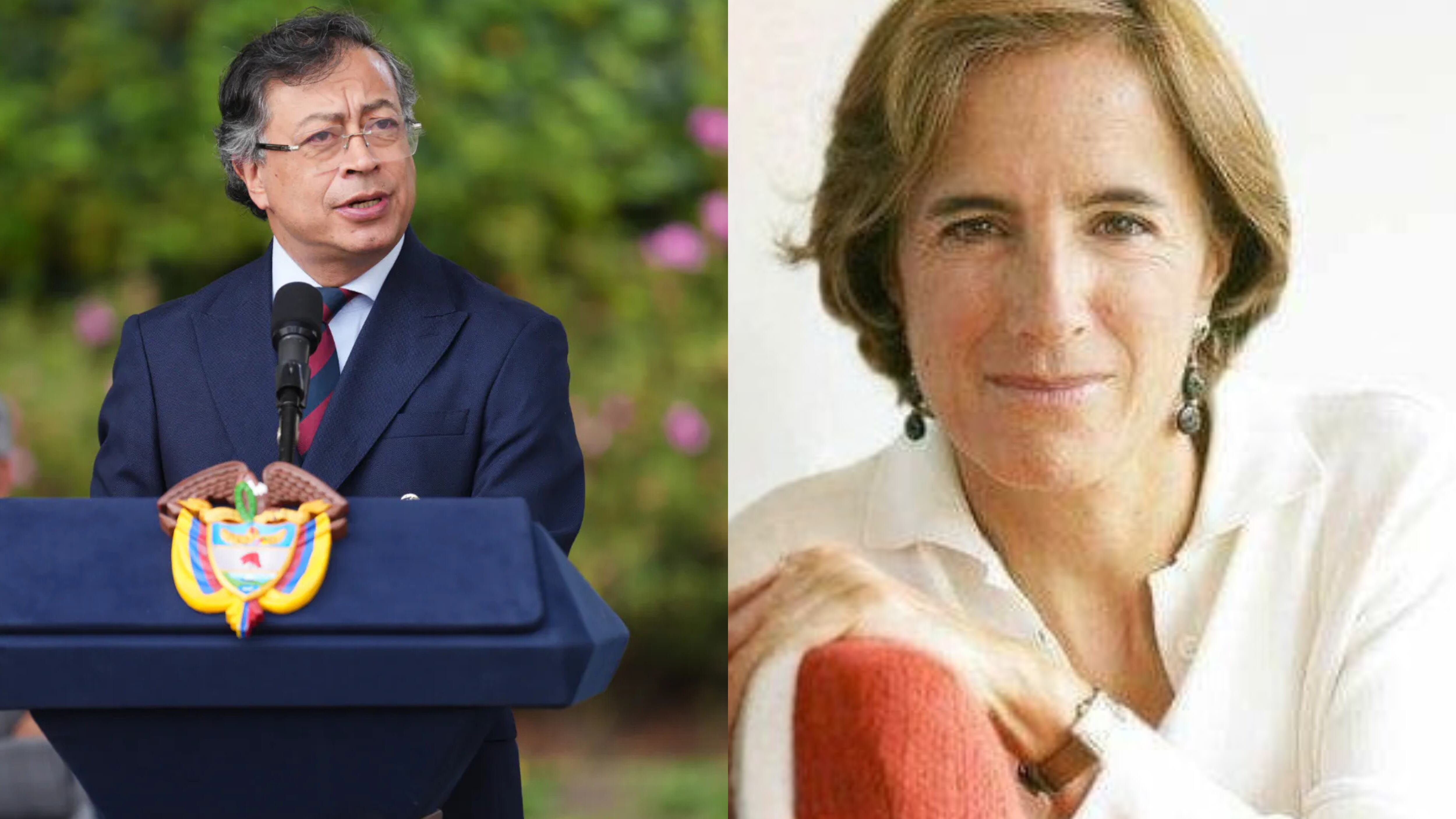 La periodista Salud Hernández-Mora cuestionó el contrato millonario para la defensa jurídica de Gustavo Petro y Verónica Alcocer, mientras la Procuraduría abrió indagación previa sobre el manejo de recursos públicos - crédito Presidencia y Facebook