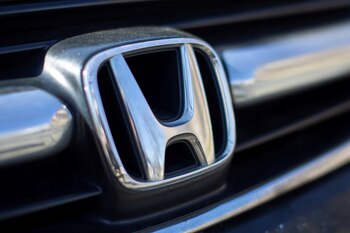 Vista del logo de Honda