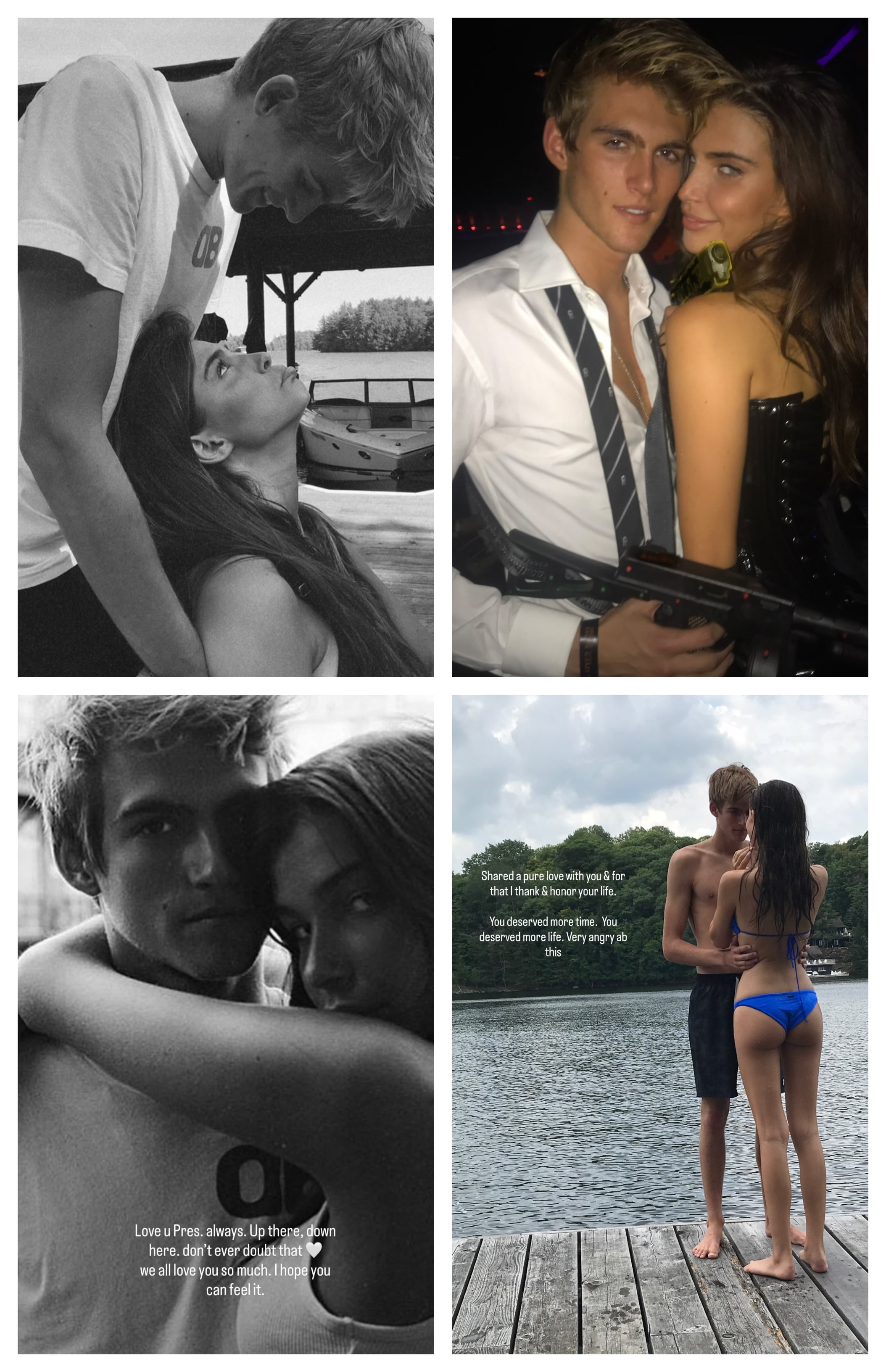 Fotos en la playa y en fiestas de disfraces fueron parte del emotivo homenaje de Charlotte D’Alessio a Presley Gerber