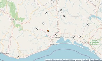 Temblor reportado en Oaxaca.
(SSN)