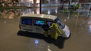 Tremendo aguacero en Bogotá: Bomberos