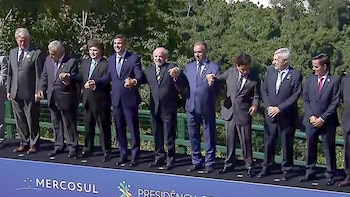 Javier Milei llegó a Brasil