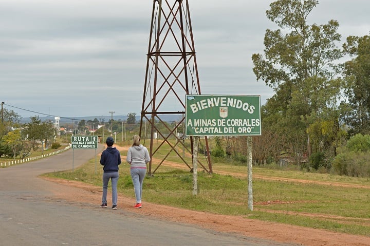 Minas de Corrales, al norte del país, conocida como la capital del oro de Uruguay (MTSS)