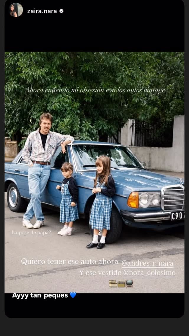 La reacción de Nora a la foto que compartió Zaira en sus historias
