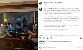 El grupo español Alcalá Norte realizó su debut en escenarios colombianos en la fecha final de Rock al Parque - crédito @alcala_norte/Instagram