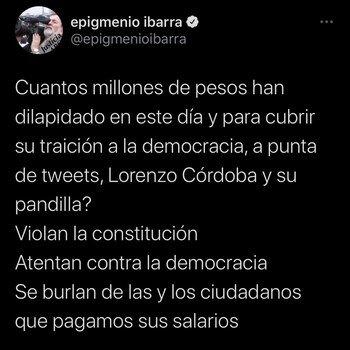 El simpatizante de Morena cuestionó