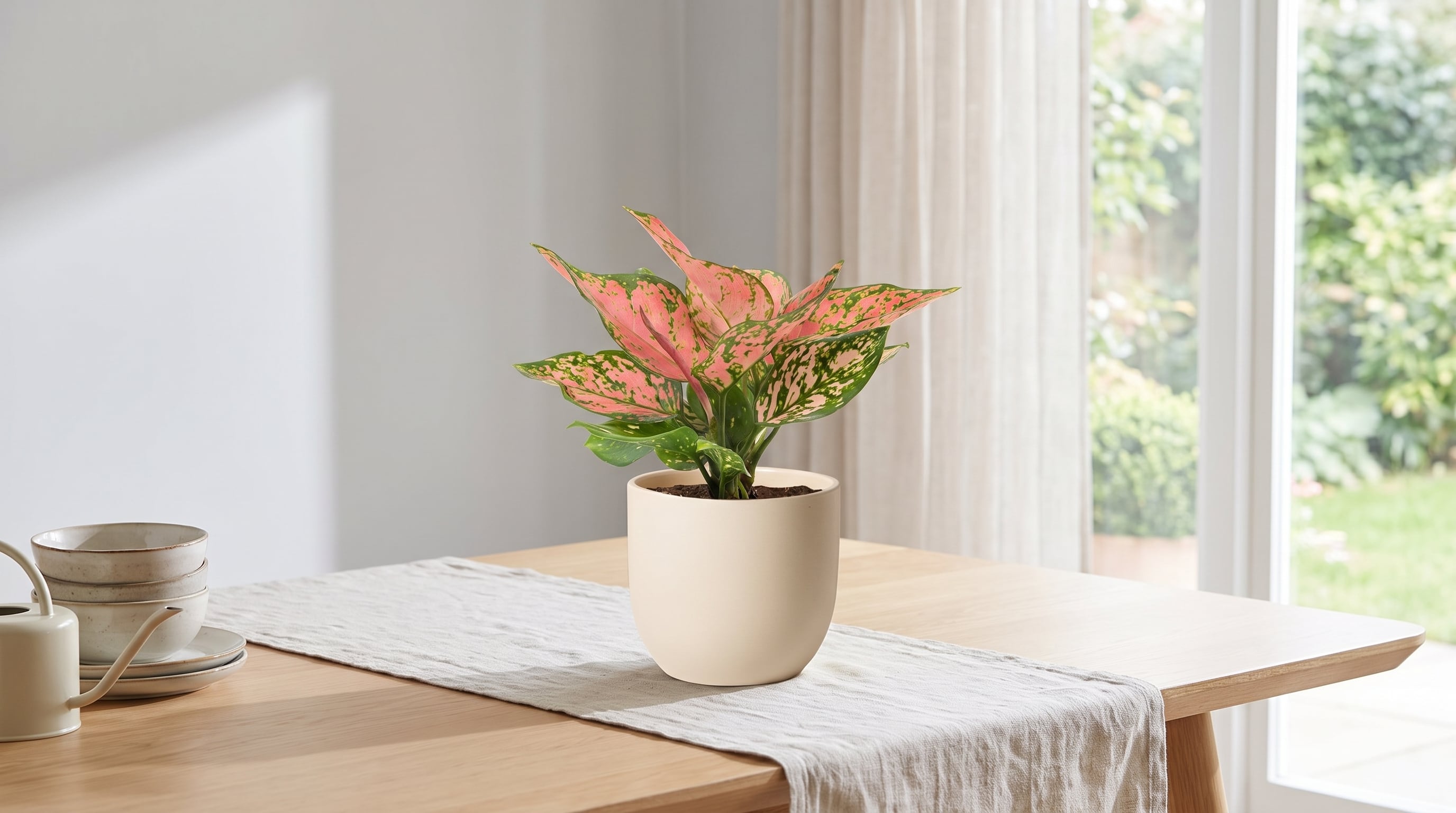 La aglaonema se adapta a interiores luminosos y requiere protección frente a las corrientes frías. (Imagen Ilustrativa Infobae)