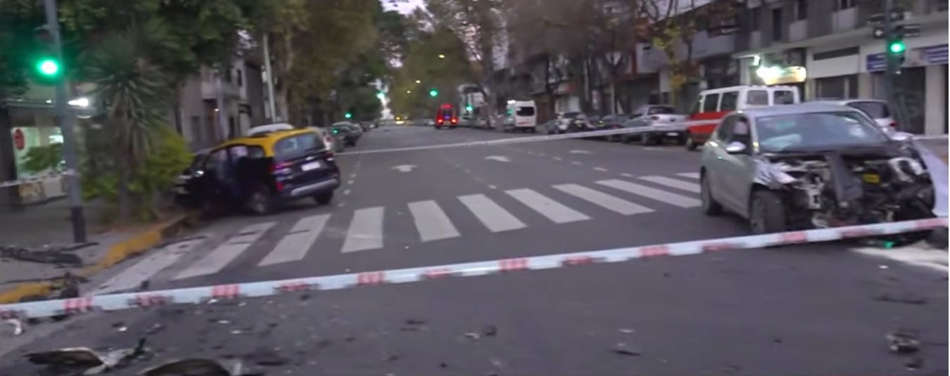 El hecho ocurrió alrededor de las 6 de la mañana de este domingo. Foto: captura de video