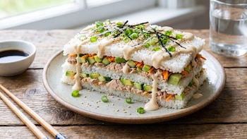 Lasaña de sushi rellena de atún: una receta fácil y baja en calorías