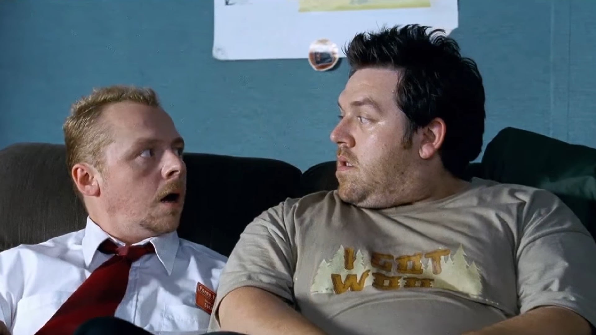 Nick Frost relató que Simon Pegg lo impulsó a actuar en Spaced y que luego volvió a trabajar de camarero durante casi dos años