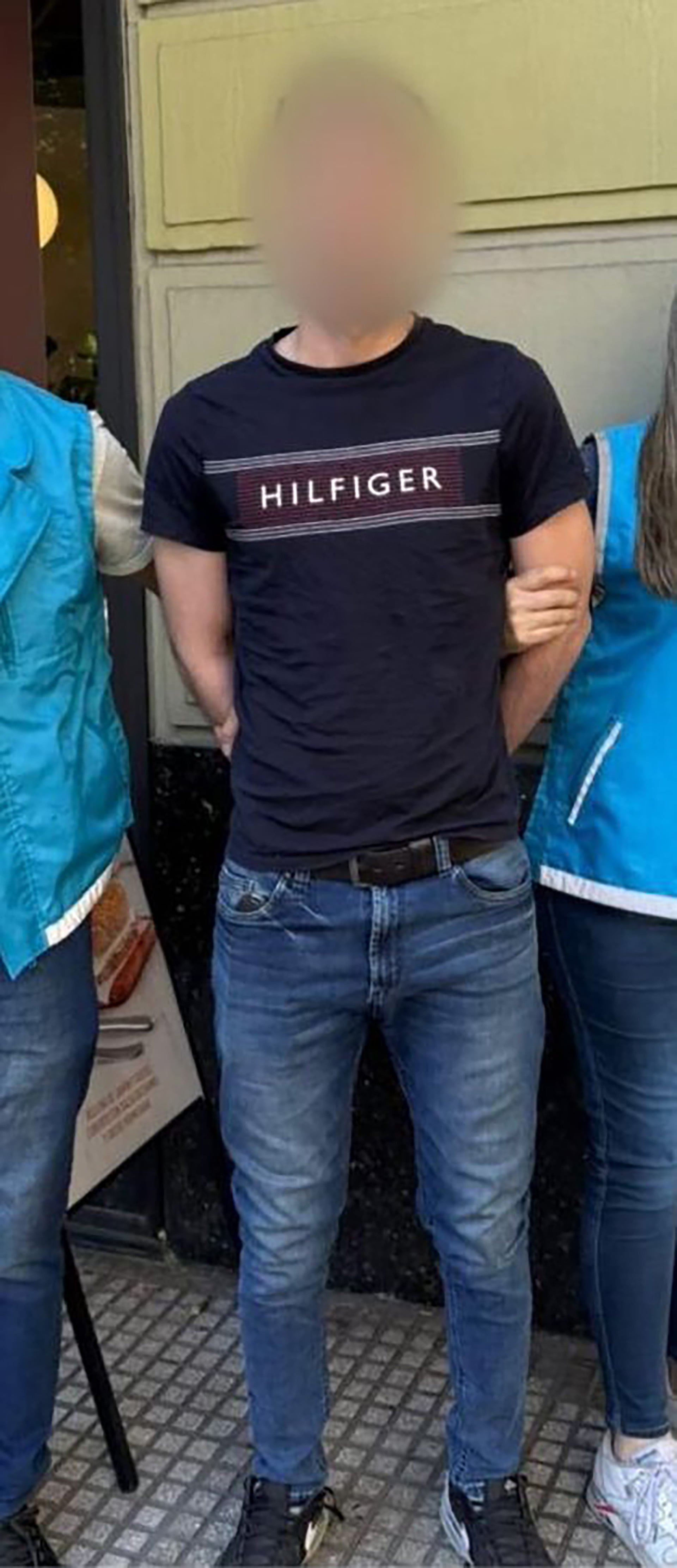 El hombre detenido luego del operativo