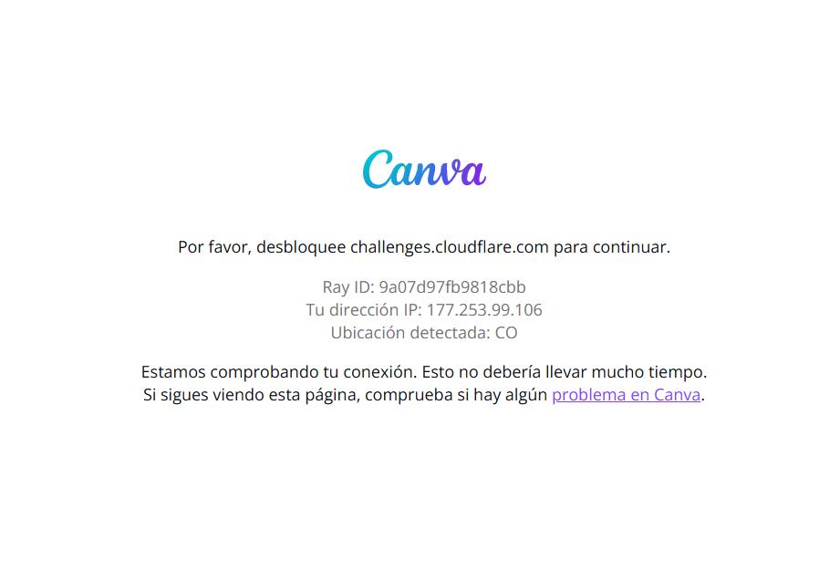 La falla produce que aparezca este mensaje en diversas plataformas. (Canva)