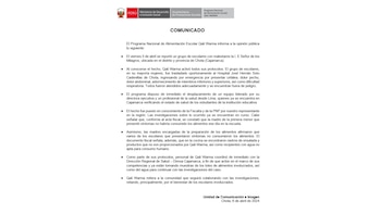 Escolares de colegio en Cajamarca