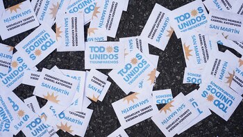 Panfletos en las calles del