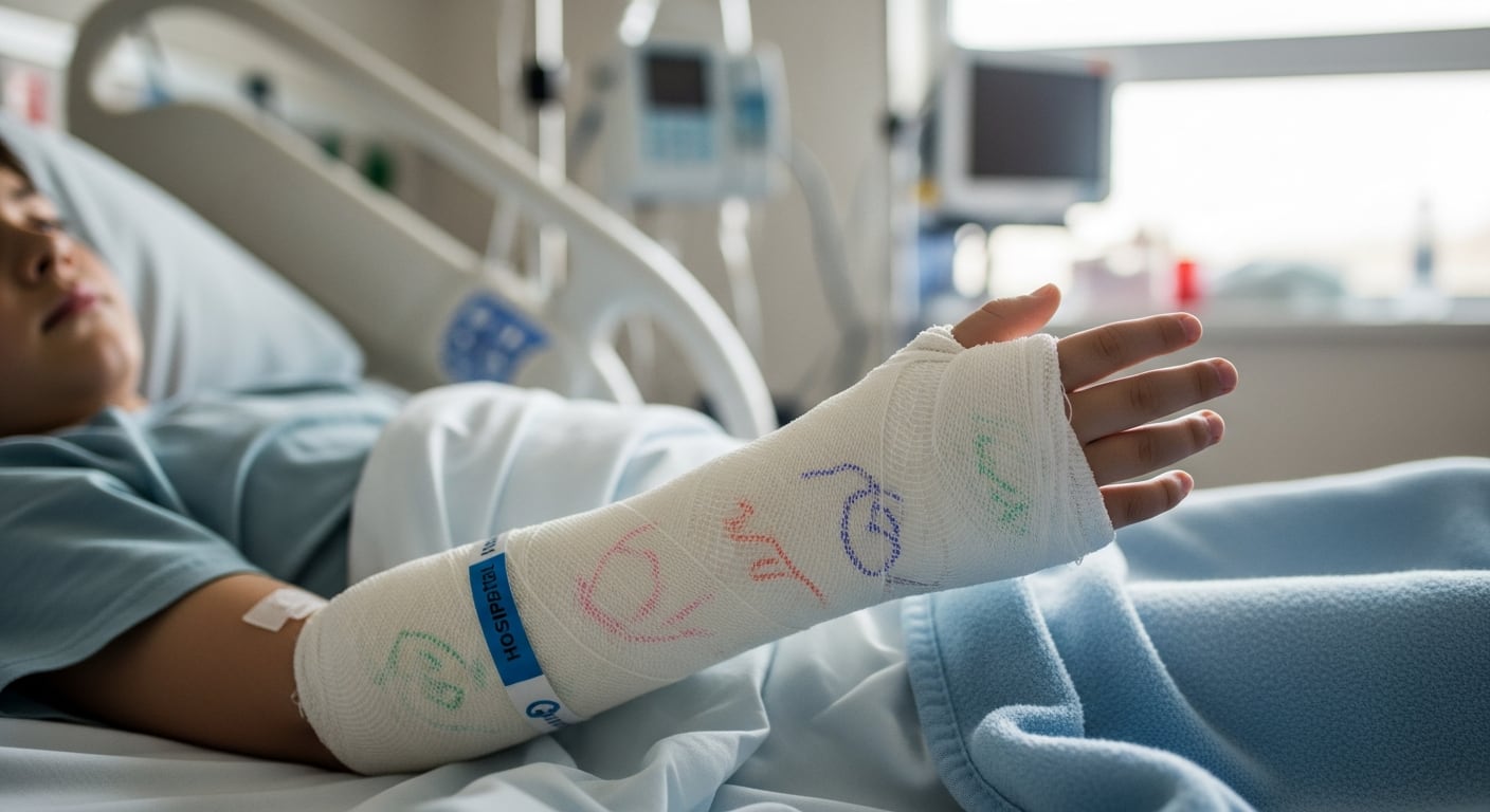 Familia de un niño que se fracturó un brazo en Antioquia ruega por una operación: la EPS pidió esperar dos meses