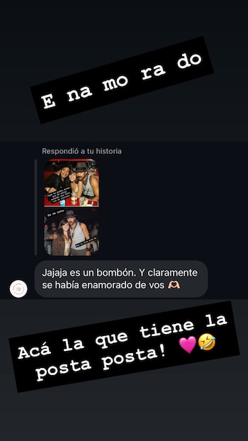 Los seguidores de Dalma Maradona impulsaron en redes sociales el tono humorístico de la historia y ella respondió con comentarios sobre Colin Farrell