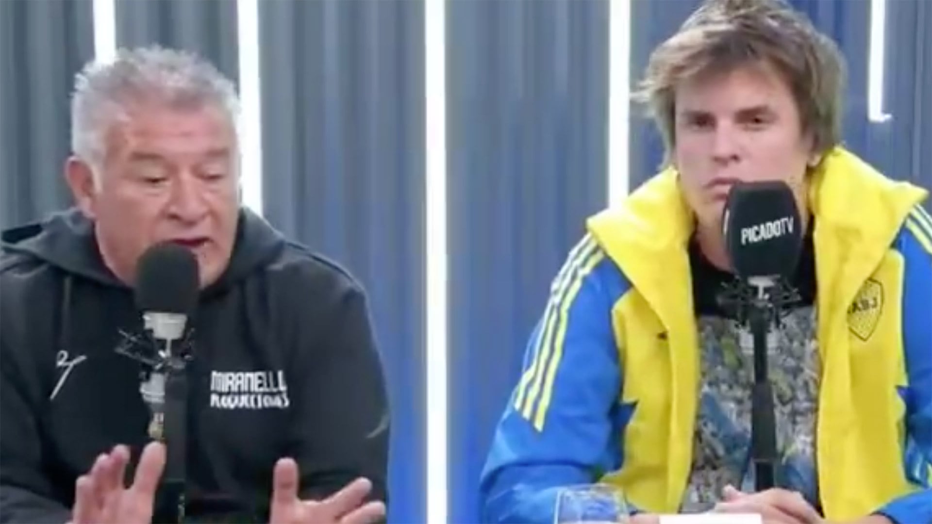 Claudio Borghi discutió con Gustav Salvestrini, influencer fanático de Boca Juniors (Captura de video)