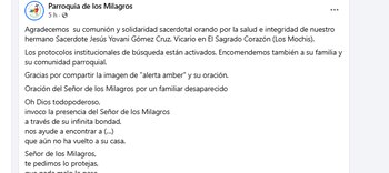 Parroquia de los Milagros sobre