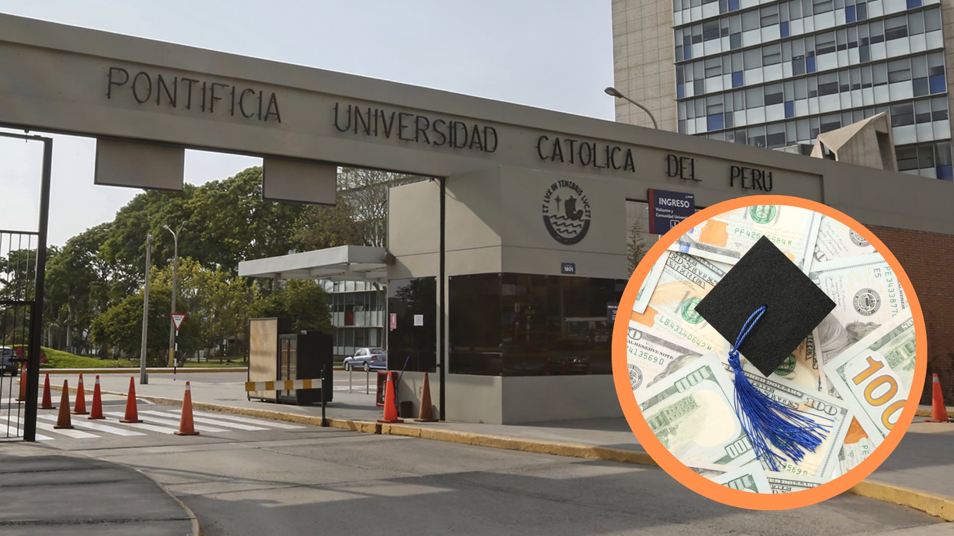 La PUCP implementará las becas Mac Gregor para ingresantes 2027 como parte de su nuevo sistema de pensiones. Composición: Infobae