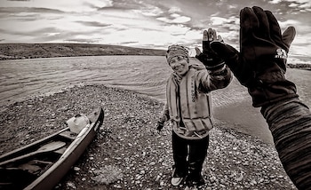 "Trabajo en equipo". El saludo