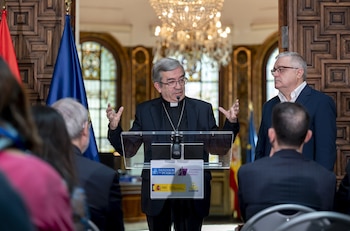 Luis Argüello e Jesús Díaz Sariego. (Alberto Ortega/Europa Press)