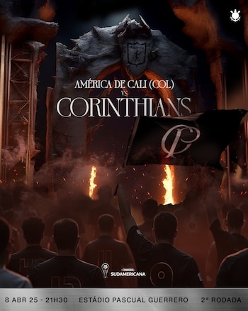 Así presentó el cuadro paulista el encuentro ante 'Los Diablos Rojos' - crédito @Corinthians / X