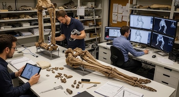 Los investigadores examinaron fósiles de