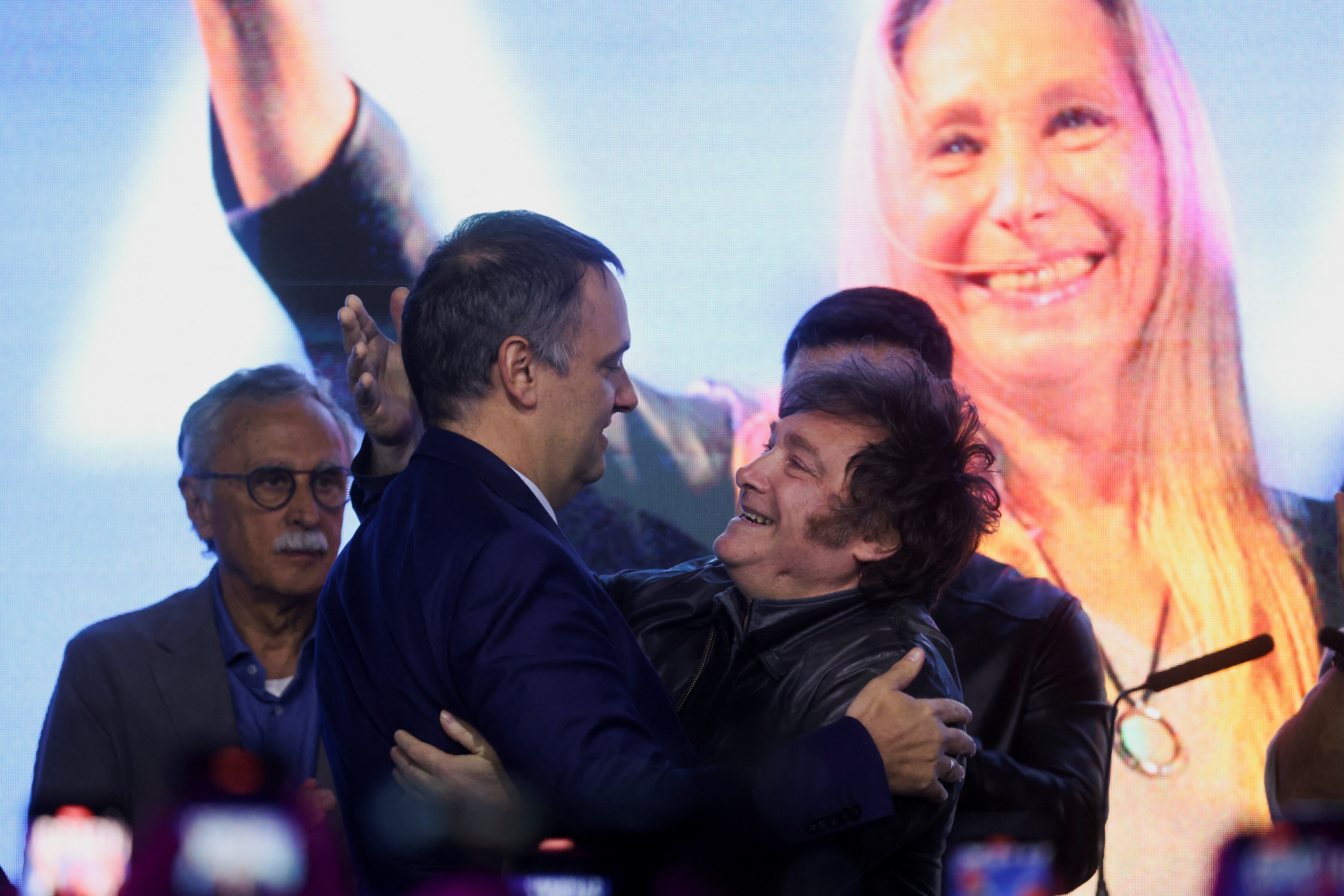 Javier Milei y Manuel Adorni