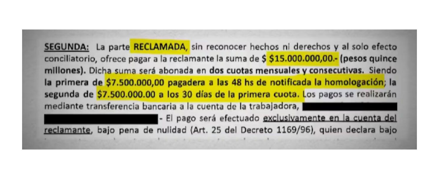 Su exempleada doméstica le reclama a Wanda 15 millones de pesos