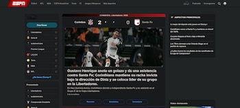 Este fue el titular de uno de los portales más destacados a nivel deportivo en el gigante sudamericano -crédito ESPN Brasil