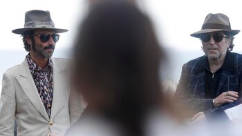 Joaquín Sabina (d), y Leiva