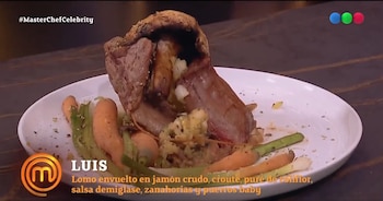 El plato presentado por Luis