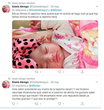 Septima hija ahijada presidente