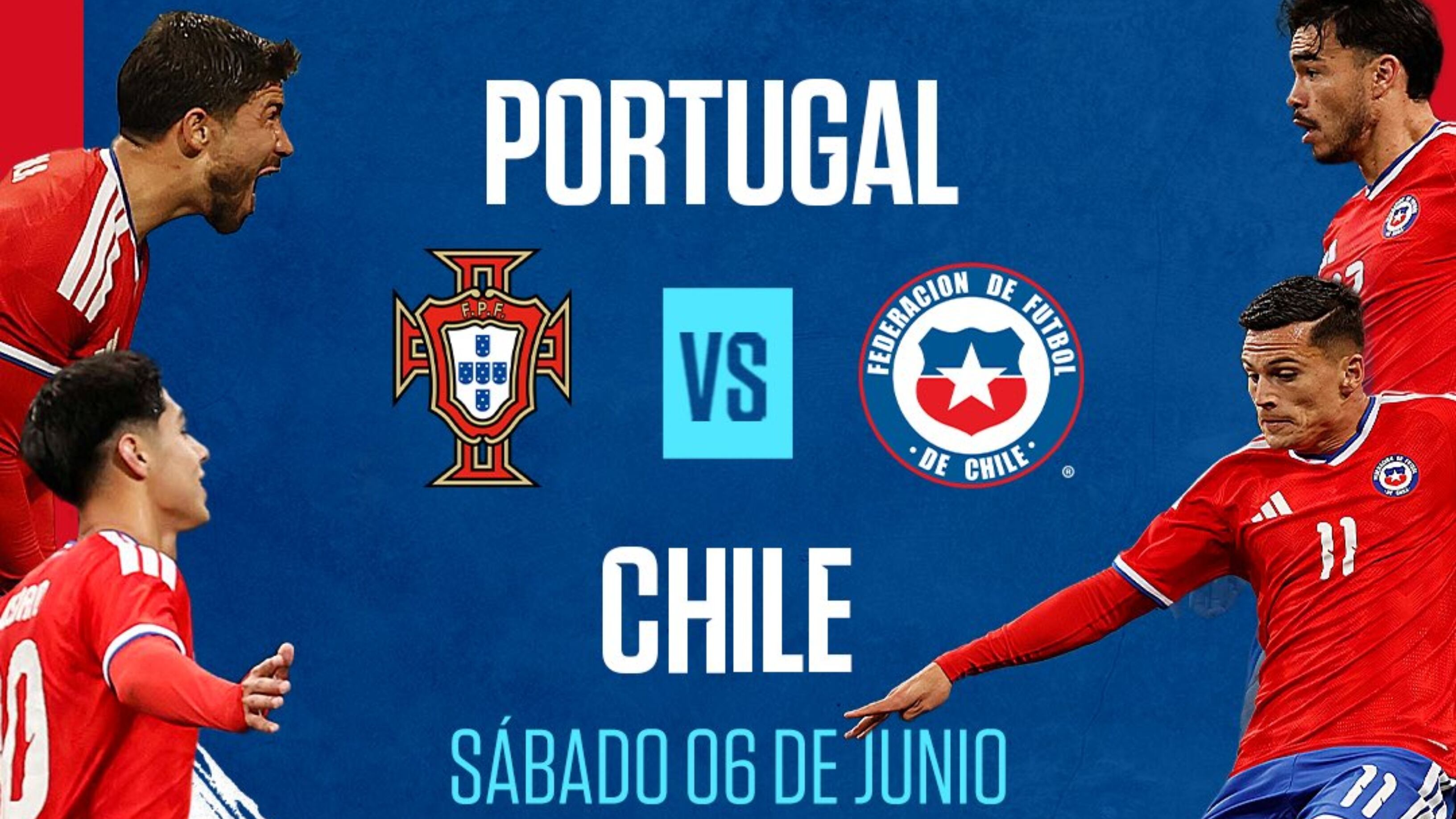 La selección de Portugal buscó un rival sudamericano para preparar el partido contra la selección Colombia en el Mundial 2026 - crédito Federación Chilena de Fútbol