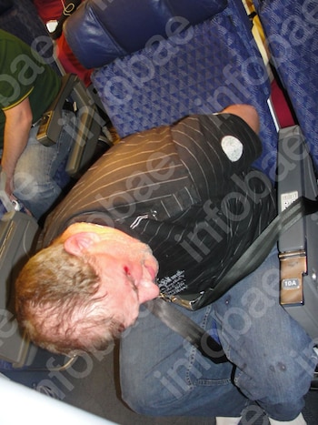 El pasajero, luego identificado como