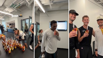 Jugadores de los Jacksonville Jaguars prueban fruta con chile y quedan sorprendidos por el sabor mexicano: “Es lo mejor que he probado”
