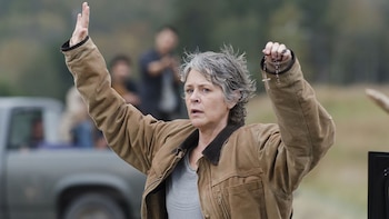 Melissa McBride interpretó a Carol Peletier durante las 11 temporadas de "The Walking Dead" y obtuvo un premio EWwy en 2015 (Photo Credit: Gene Page/AMC)