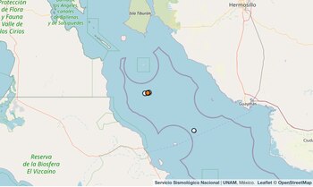 Temblor reportado en Baja California